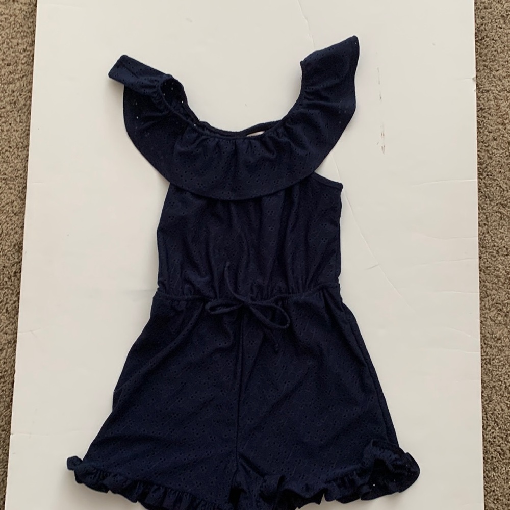 Love squared girls, dark blue romper, size 12